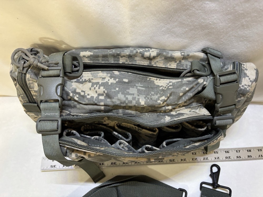 Molle II Shotgun Shell Ammo & Bugout Bag 4 Compartments w Strap & Shell Holders