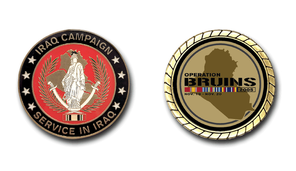 Operation Bruins Iraq Challenge Coin