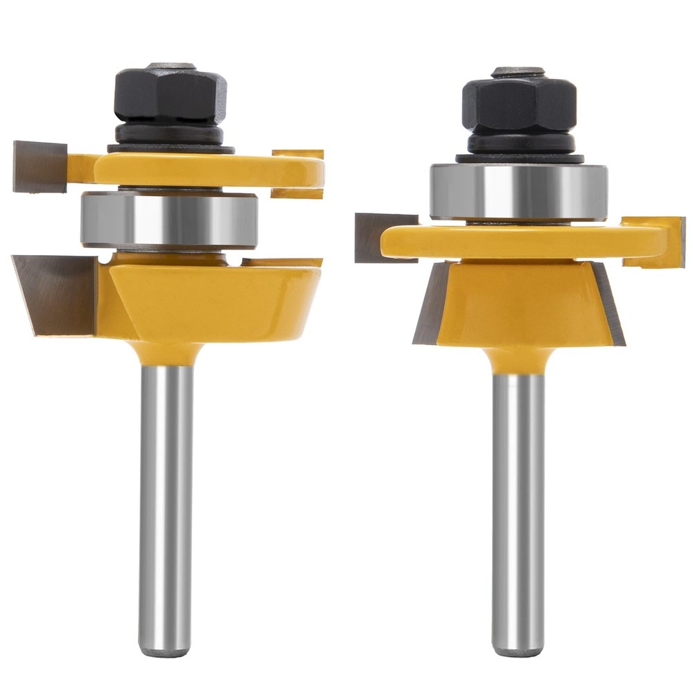 15° Bevel Tenon Joint Router Bit- Lock Miter & Woodworking Router Bits Set