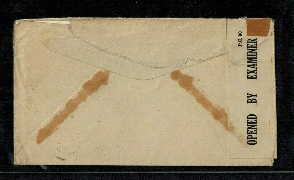 Bermuda WWII Numbered Naval Censor Cover #8181 Normal Type 6e