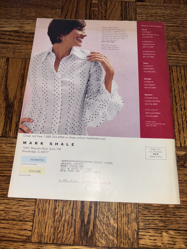 Mark Shale Spring 2004 Catalog Celebrating 75 Years GG