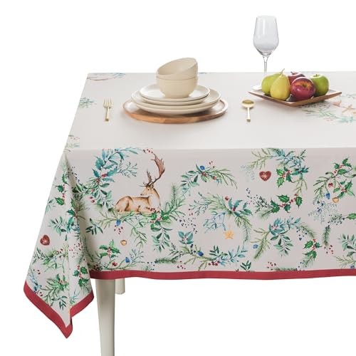 Table Cloth Rectangle Table 100% Cotton 60 x 108 Inches Fall Tablecloth
