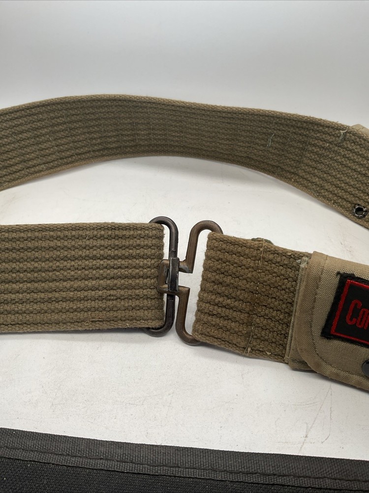 Ammunition Belt - Vintage AMMO Adjustable Belt - Green