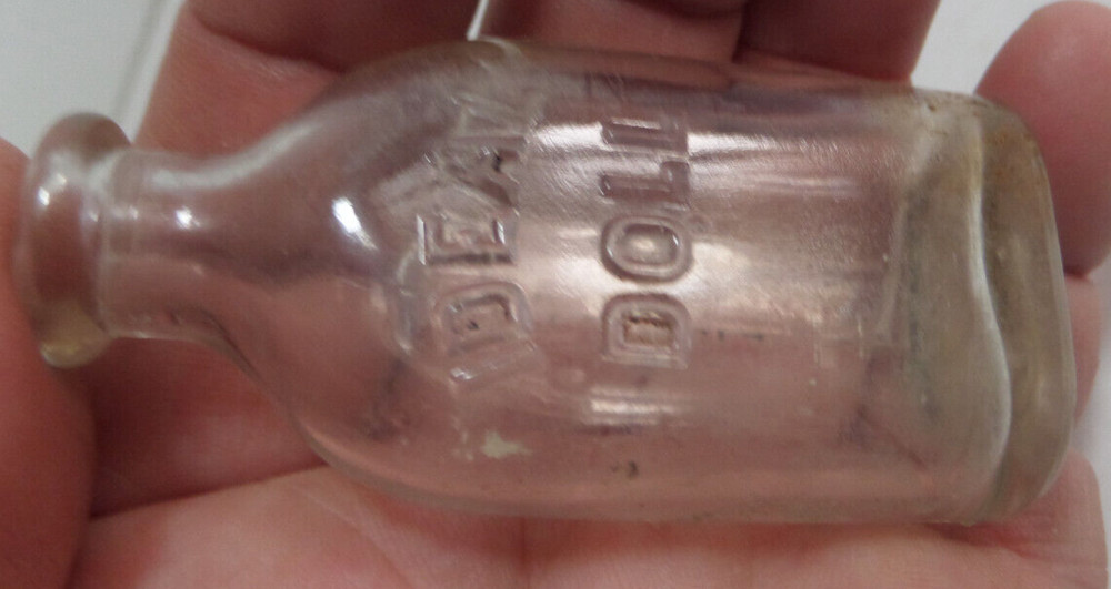 Ideal Doll glass bottle vintage bottle EMPTY