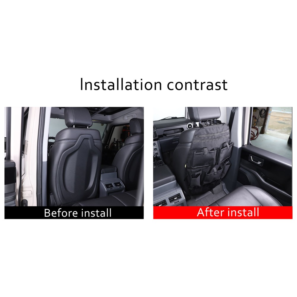 Multi Pocket Front Seat Back Storage Bag For Ineos Grenadier