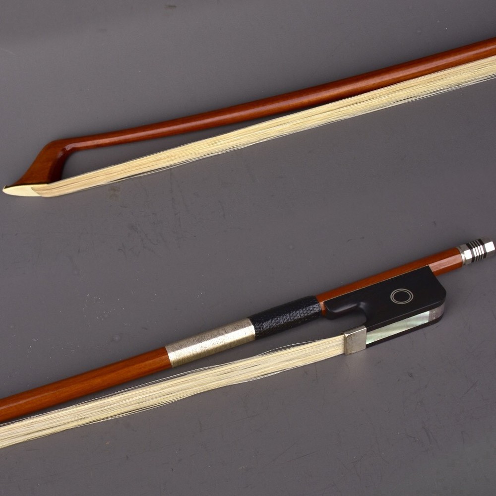 E.SARTORY Copy Master Pernambuco Cello Bow 4/4 Ebony Ring Frog Silver Parts 81g