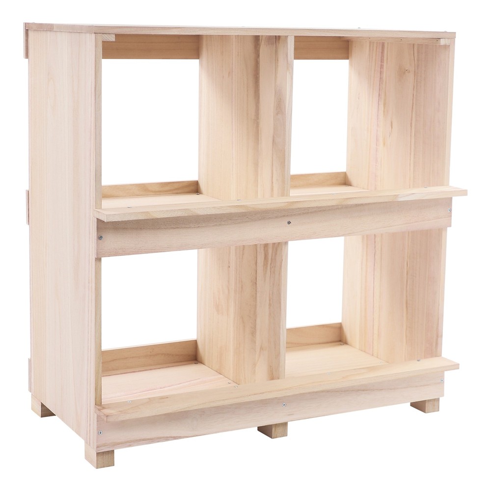 hicken Laying Boxes, 4 Hole Nesting Box for Chickens, 4 Compartment Nesting Box