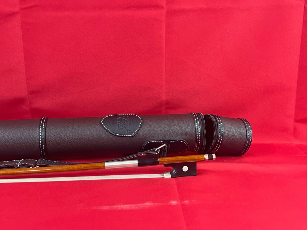 Master Workshop Pernambuco Violin Bow 4/4 Size Silver Mount with Pedi Bow Tube