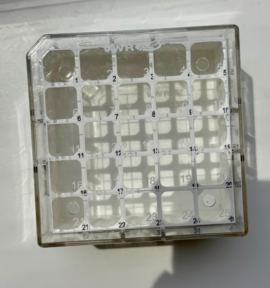Nalgene 89236-040 PC Storage CryoBox, 25 x 1-2 mL Vials