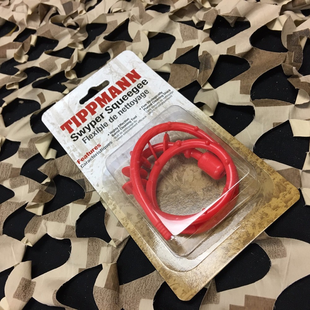 NEW Tippmann Swyper Pull Through Squeegee Barrel Cleaner - Red