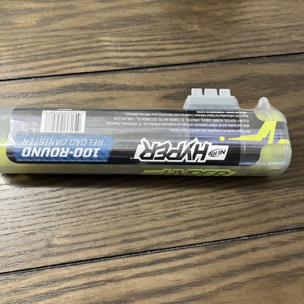 NEW NERF Hyper 100 Round Refill Canister Easy Reload Canister 100 Hyper Blaster