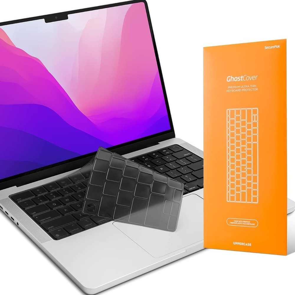 GhostCover Ultra Thin Translucent Keyboard Protector for 2021-2026 MacBooks