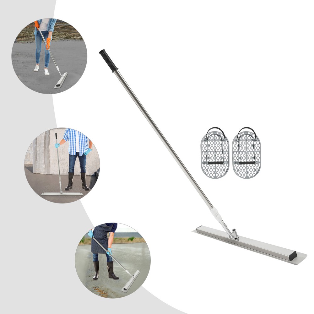 Long Handle Concrete Trowel with Adjustable Pole for Smooth Finishing