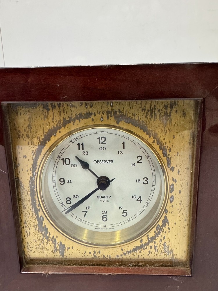 Observer Quartz Ship Chronometer Clock | Original Marine Timepiece - W. Germany