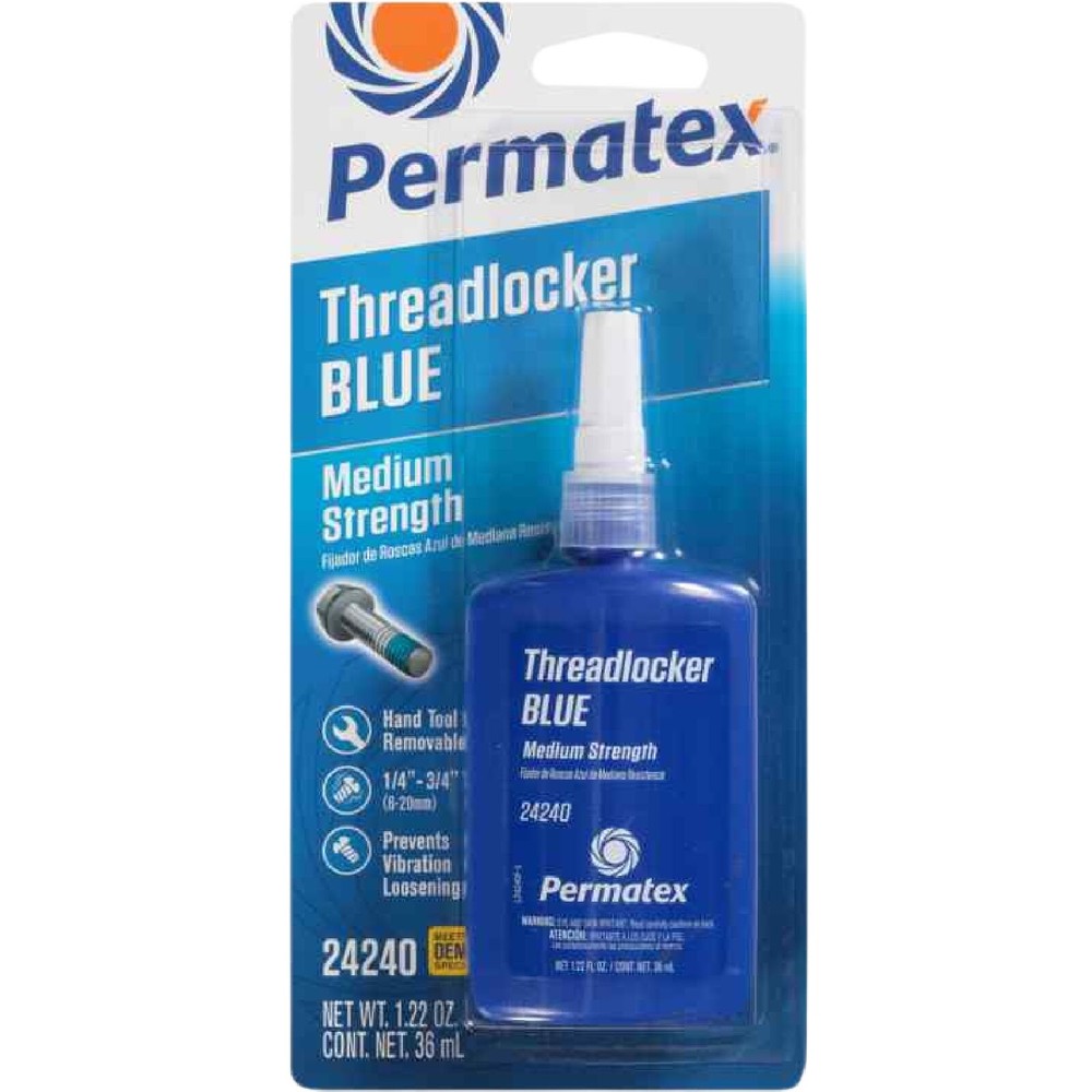 Permatex 24240 Blue Threadlocker  Medium Strength Thread locker