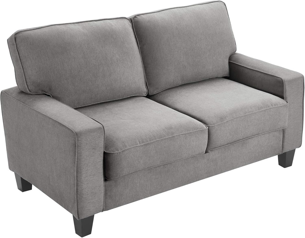 Palisades Gray Storage Loveseat - Stylish & Functional Seating Solution