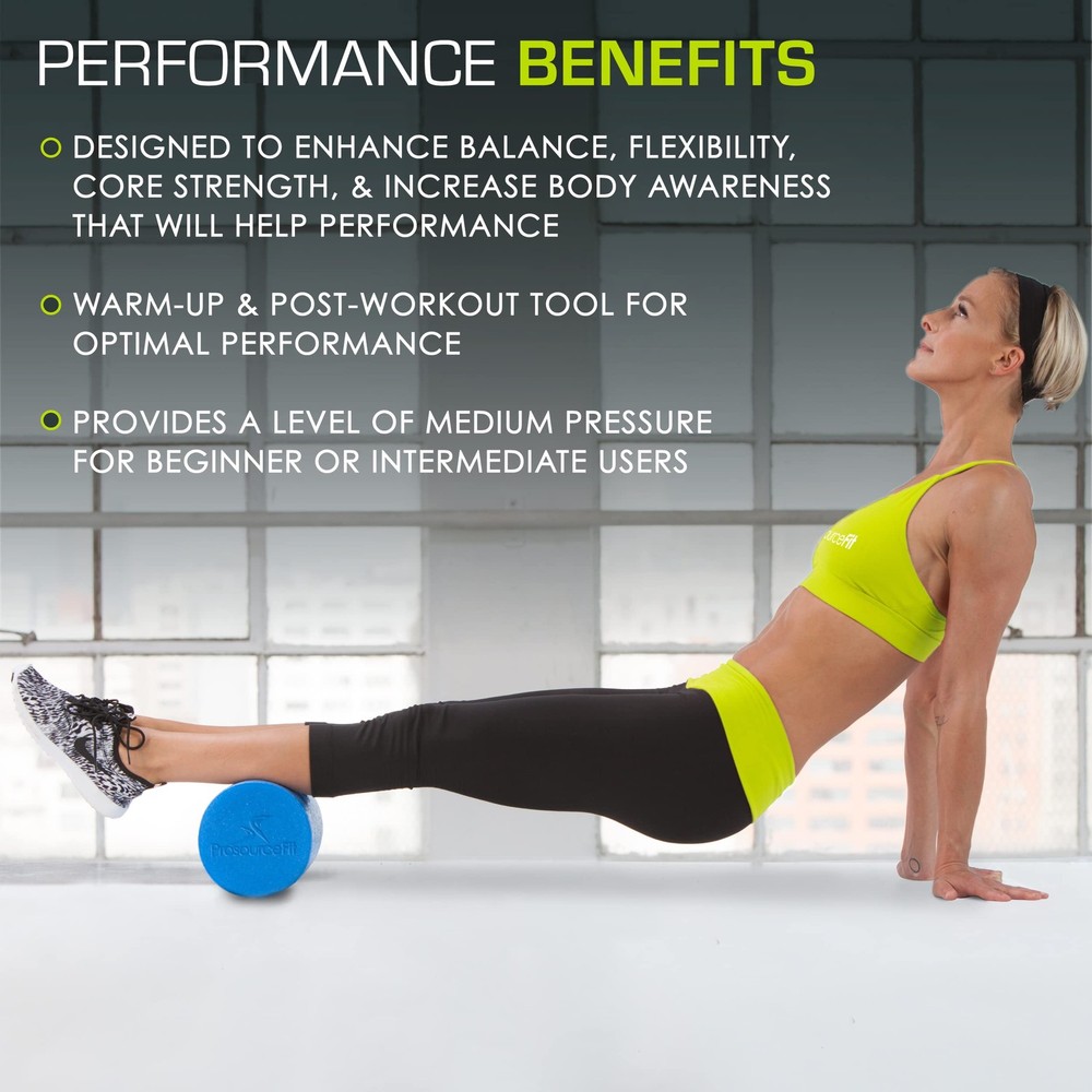 Flex Foam Rollers for Muscle Massage, Physical Therapy, Core & Balance Exercises