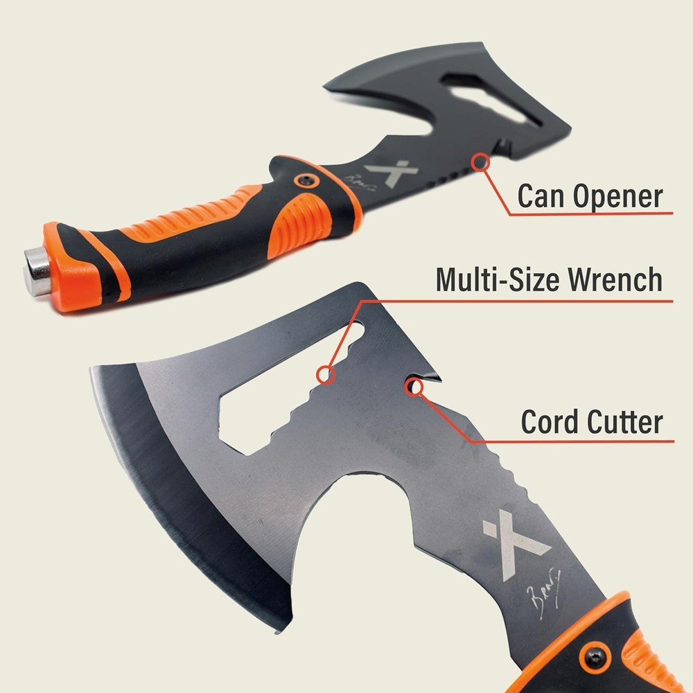 Ultimate Hatchet Axe Camping Survival & Backpacking Includes Sheath Bottle