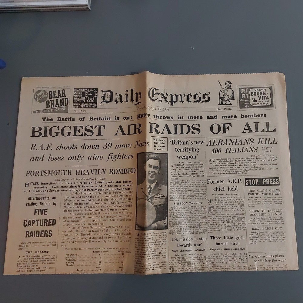 Daily Express Aug 13 1940