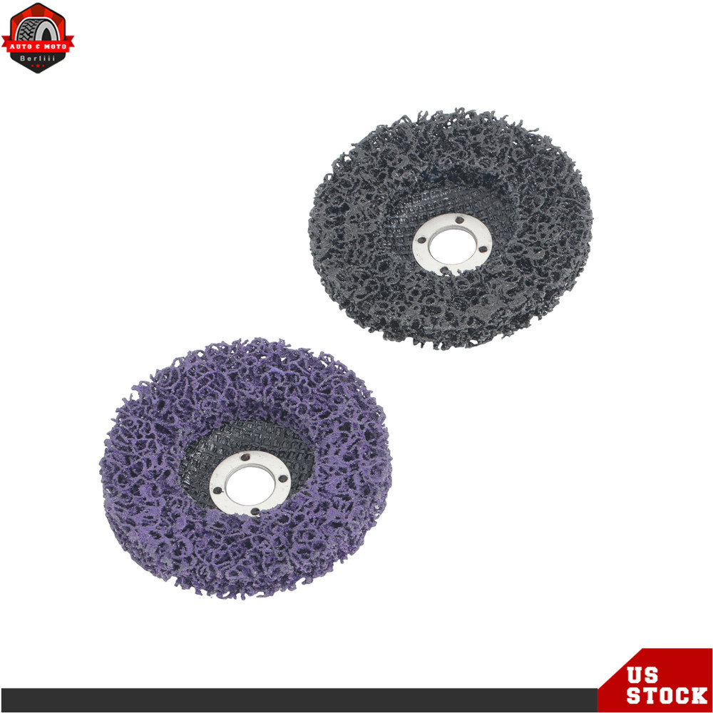 Paint Stripping Disc Set 4'×5/8" 6 Purple & 6 Black Efficient Rust Paint Removal