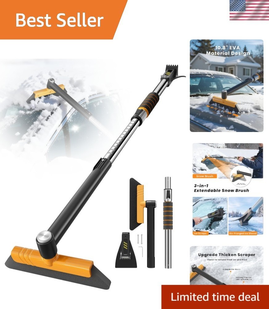 43.7" Extendable for Car Windshield for 12 Adjustable Length Settings with Fo...