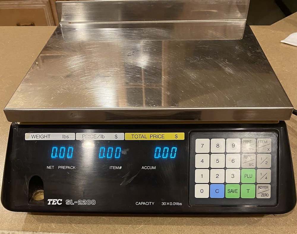 TEC SL-2200 Digital Computing Commercial Food Scale 30lbs