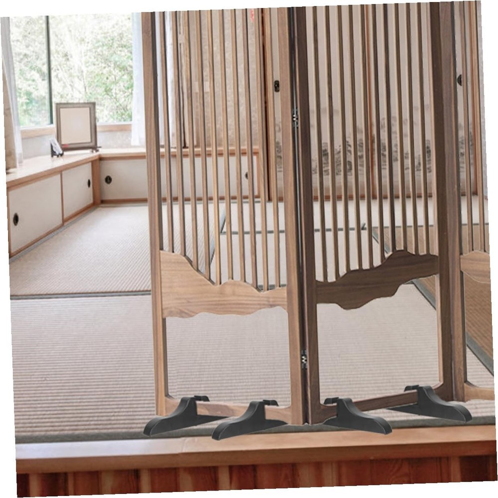 4 PCS Divider Stabilizer Feet Folding Screen Partition Base Support Clip Office