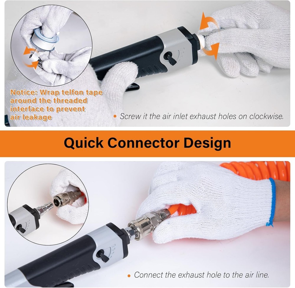 1/2" x 18" Air Belt Sander - Mini All Angle Handheld Sander