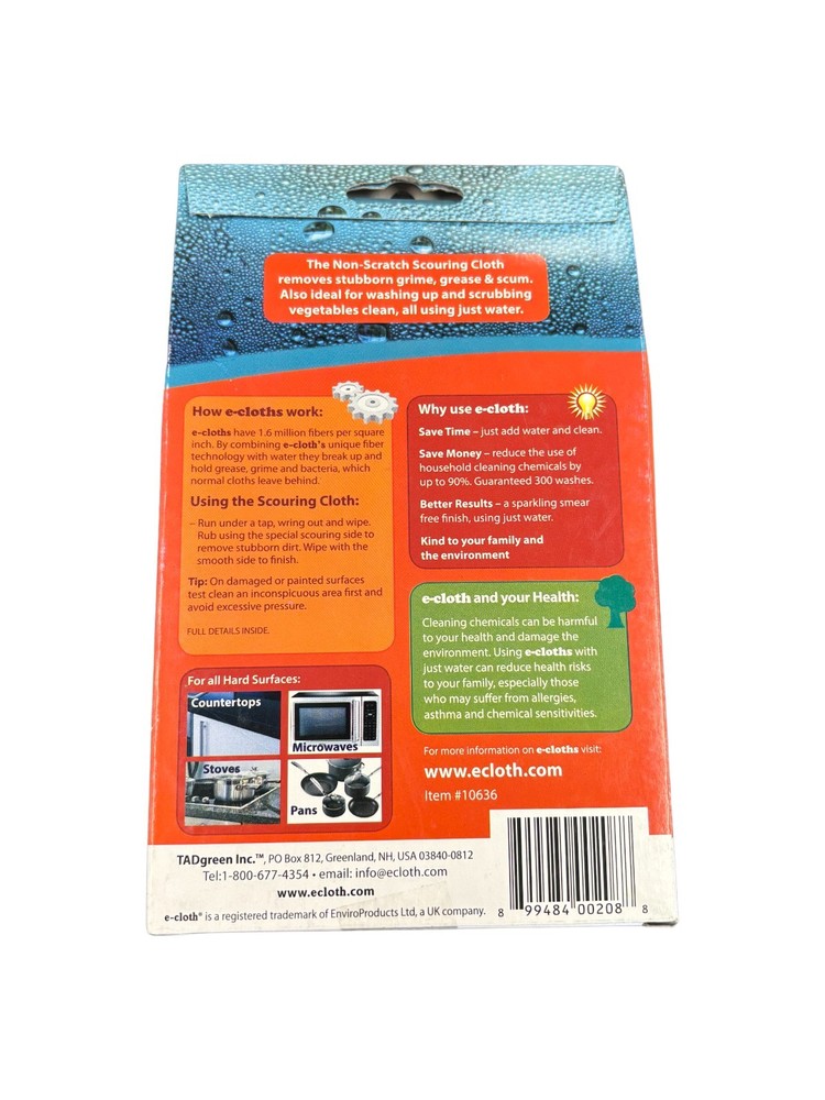 E-CLOTH Non-Scratch Scrubbing Pads - 2 Piece