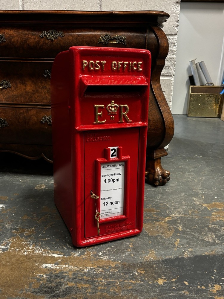 Metal Post Box. Bright Red, Comes With 2 Keys.