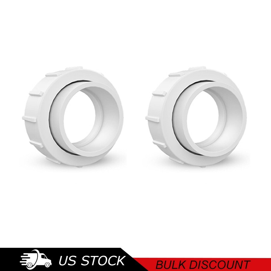 Replaces Pentair PKG188 with 2 PC Bulk 2" Half Union Adapter Sta-Rite Compatible