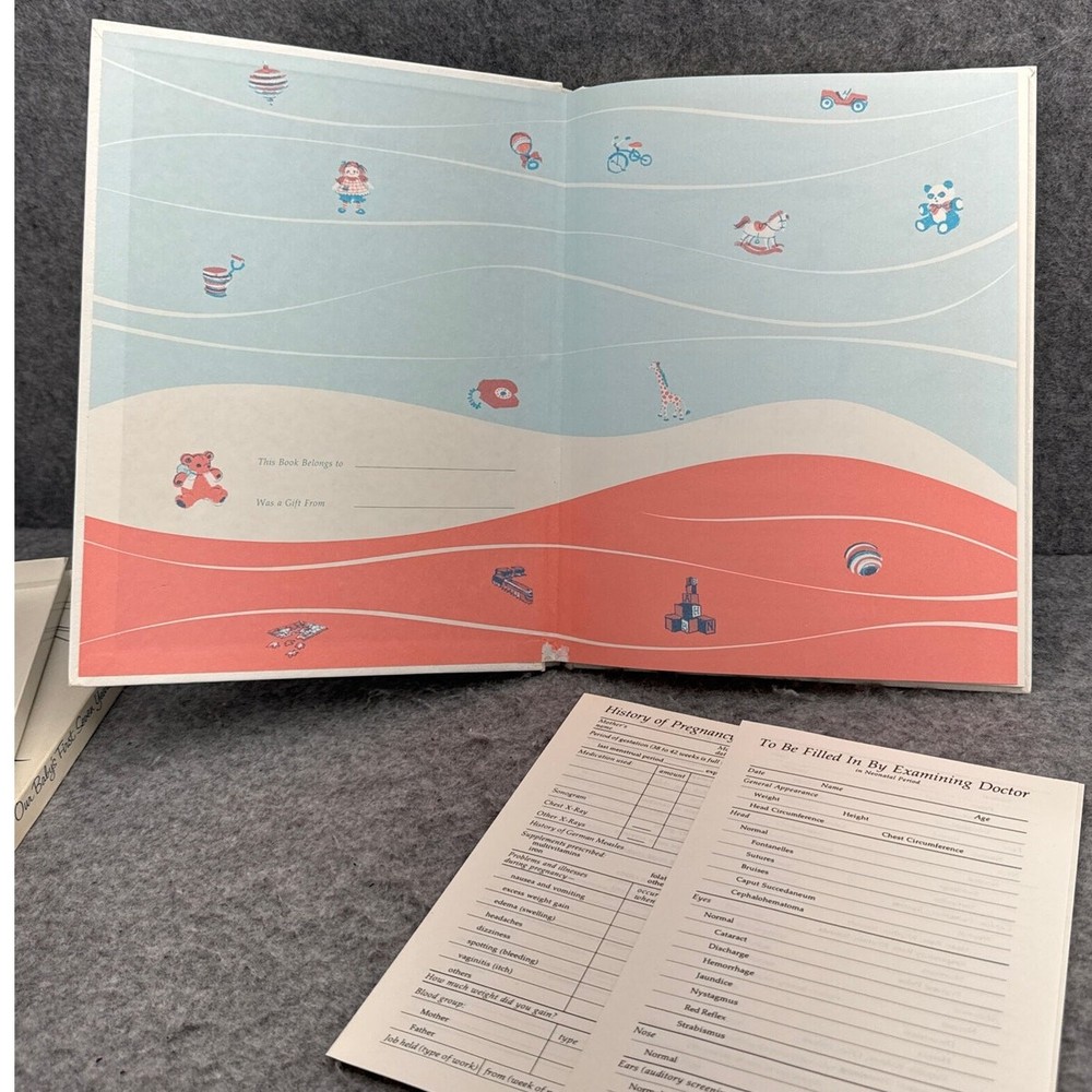 Vintage Our Baby's First Seven Years Milestone Memory Book