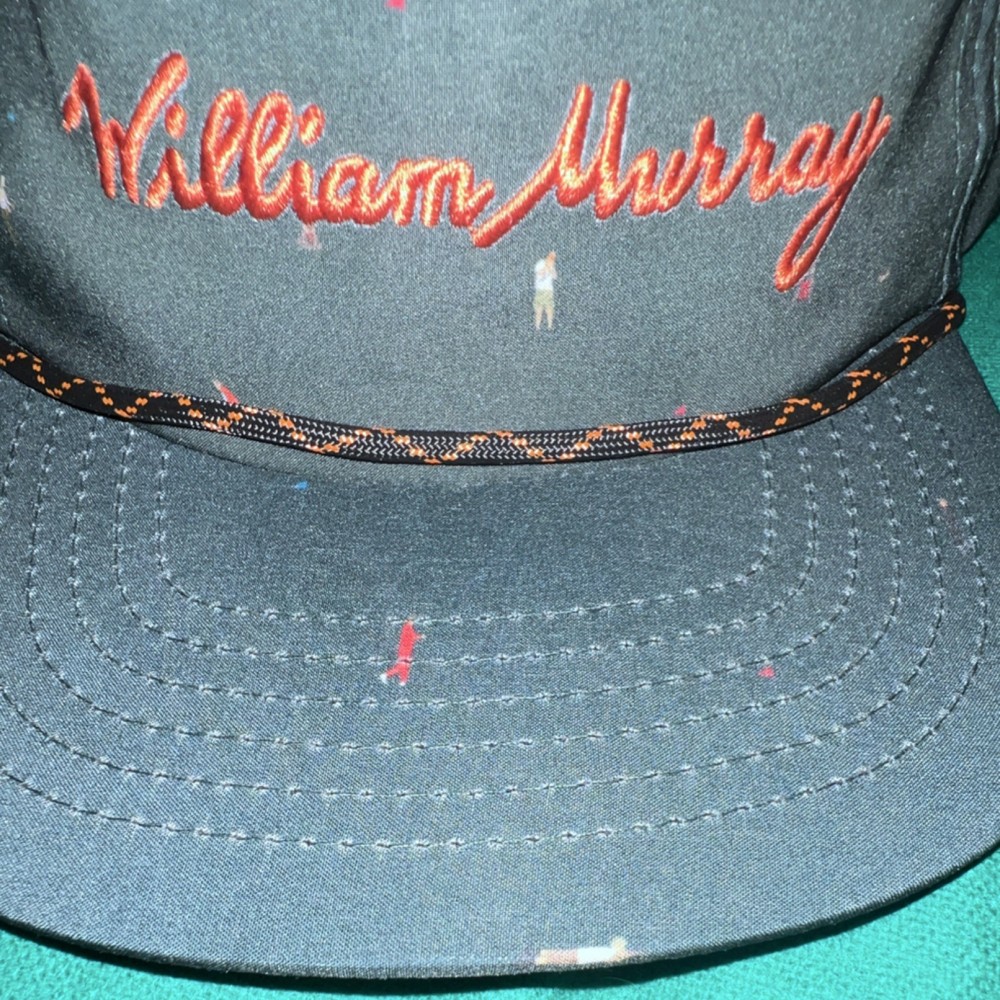 William Murray Adjustable Green Golf Hat Lightweight Embroidered Logo