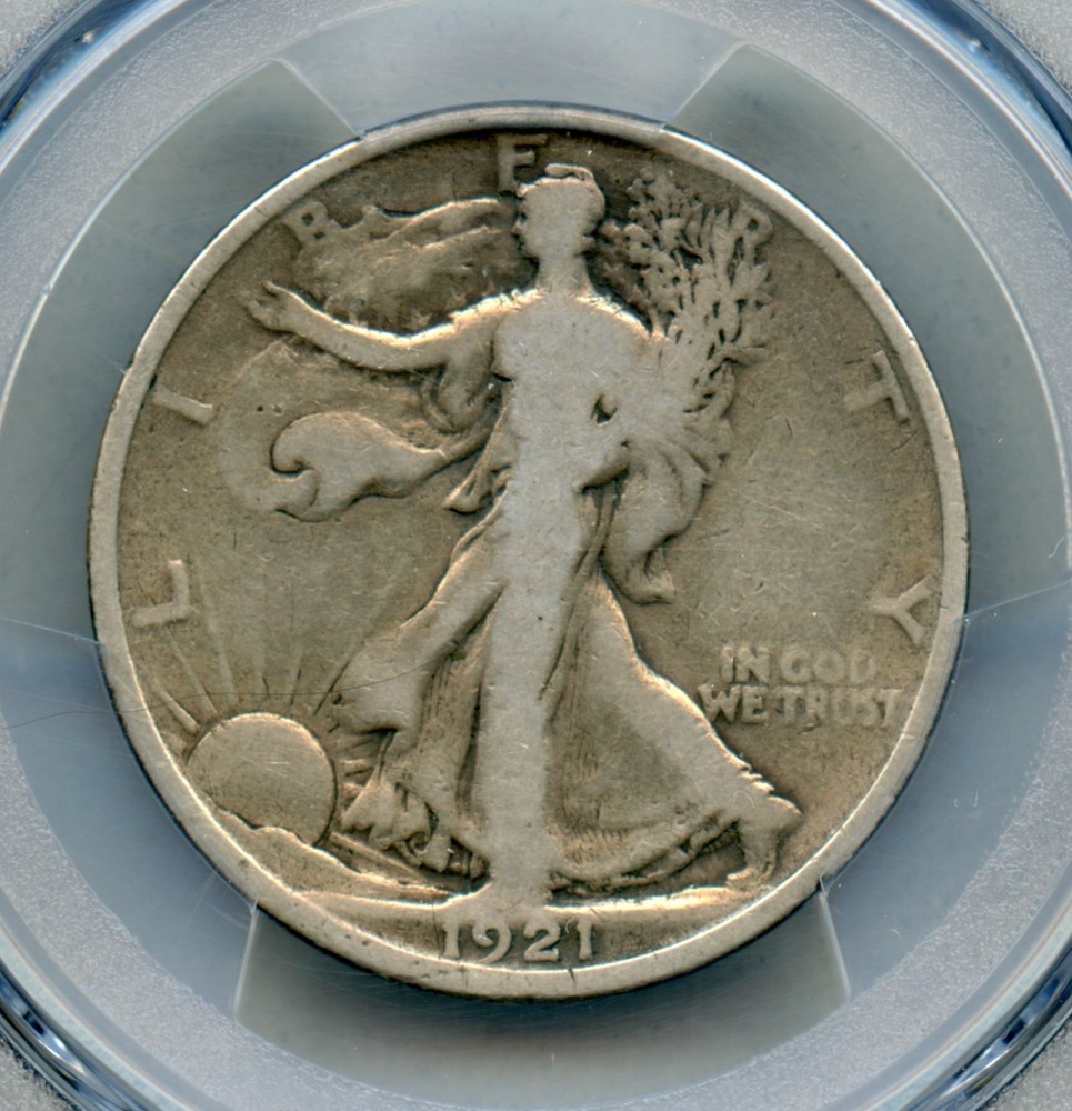 1921 Liberty Walking Silver Half Dollar PCGS VG 8
