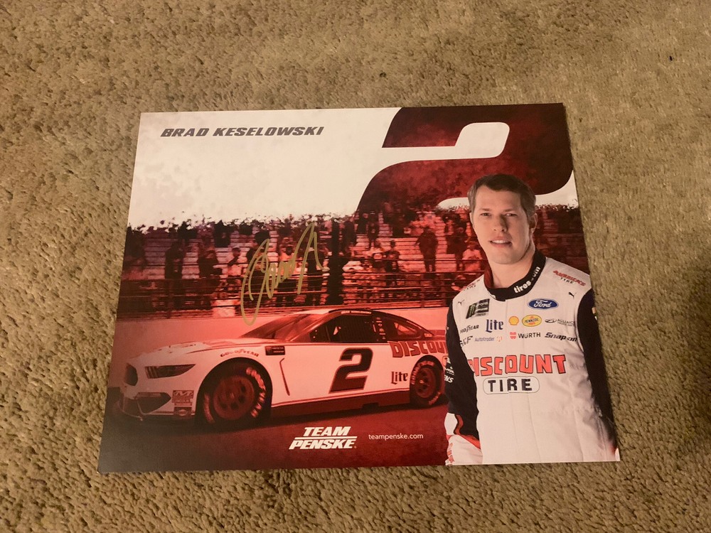 Brad Keselowski Signed Promo Hero Card Autographed