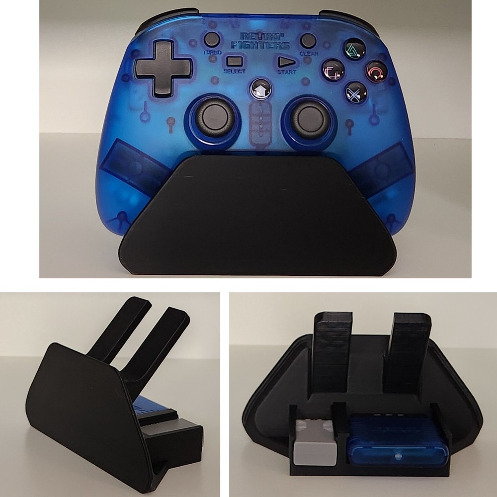 Retro Fighters Defender Next-Gen PS1, PS2, PS3 Controller Stand (3d printed)