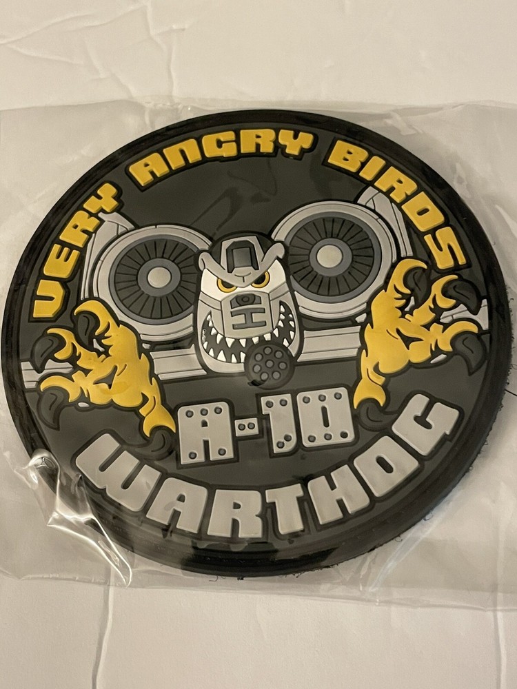 A-10 Warthog PVC Patch USAF Very Angry Birds