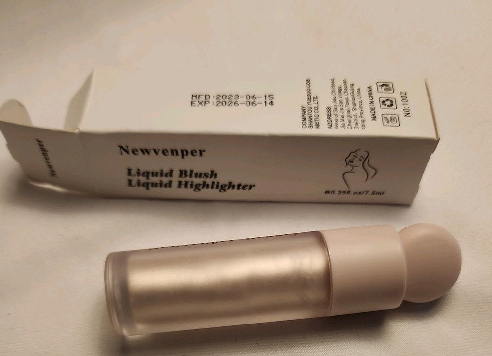Newvenper Liquid Highlighter Liquid Blush Long Lasting 0.25 fl.oz #04