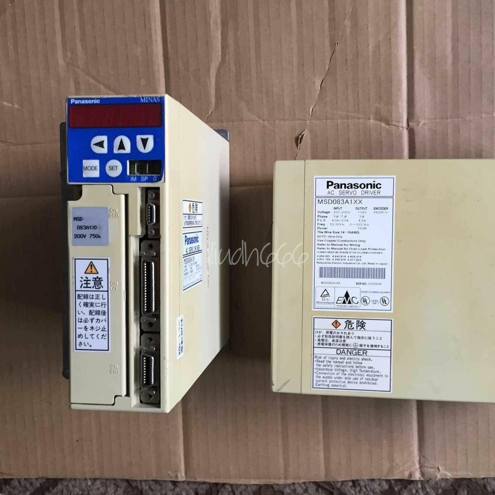 USED Panasonic Servo Driver MSD083A1XX Tested