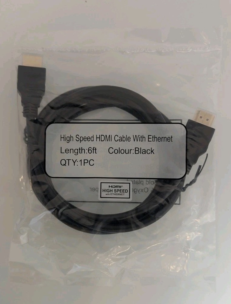 (10-Pack) HDMI 6FT CABLE 24K GOLD PLATED 4K TRIPLE SHIELD ARC Type A