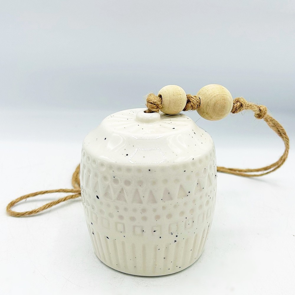 Natural Ceramic Bell Long Hanging Decor