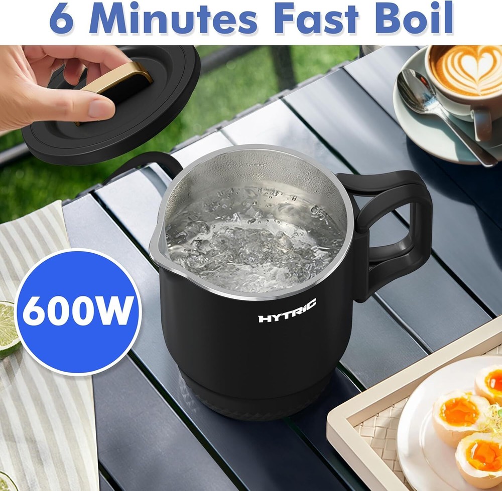 Travel Electric Kettle, 650ML Foldable Small Kettle, Portable Water Kettle with