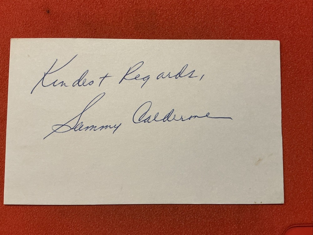 Sam Calderone 🔥🔥MLB: 1950 New York Giants 🔥🔥Autograph🔥🔥