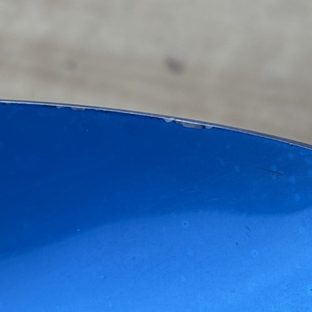 Reed & Barton Teal Enamel Silver Plate Tear Drop Bowl #64