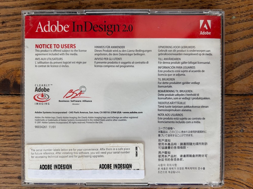 Adobe InDesign 2.0 for Macintosh
