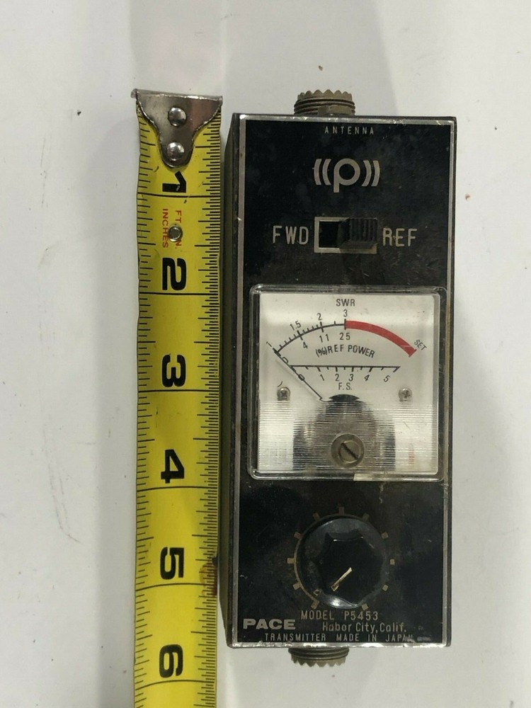 VINTAGE PACE MODEL P5453 TRANSMITTER FIELD STRENGTH METER HAM RADIO