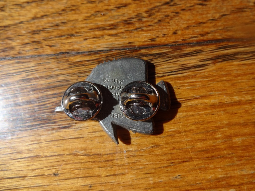 Fine Pewter Butterfly Fish Pin by GG Harris
