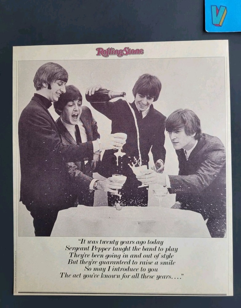 The Beatles Magazine Clipping 1987