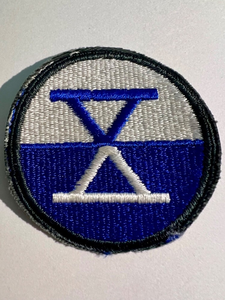 10th Army Corps US Army Patch, Cut Edge