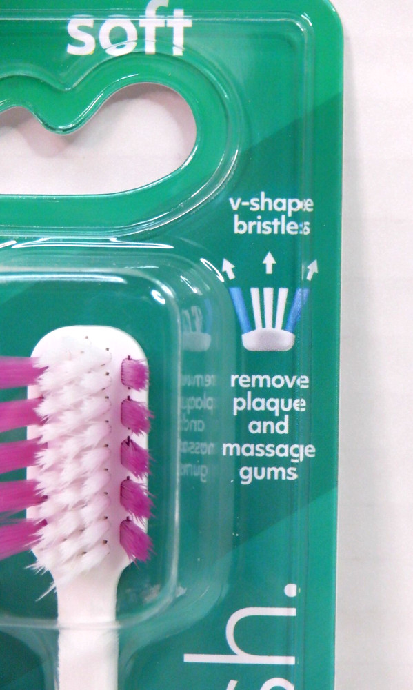 A Better Toothbrush SOFT- 12 Pack V-Shaped Bristles - PURPLE